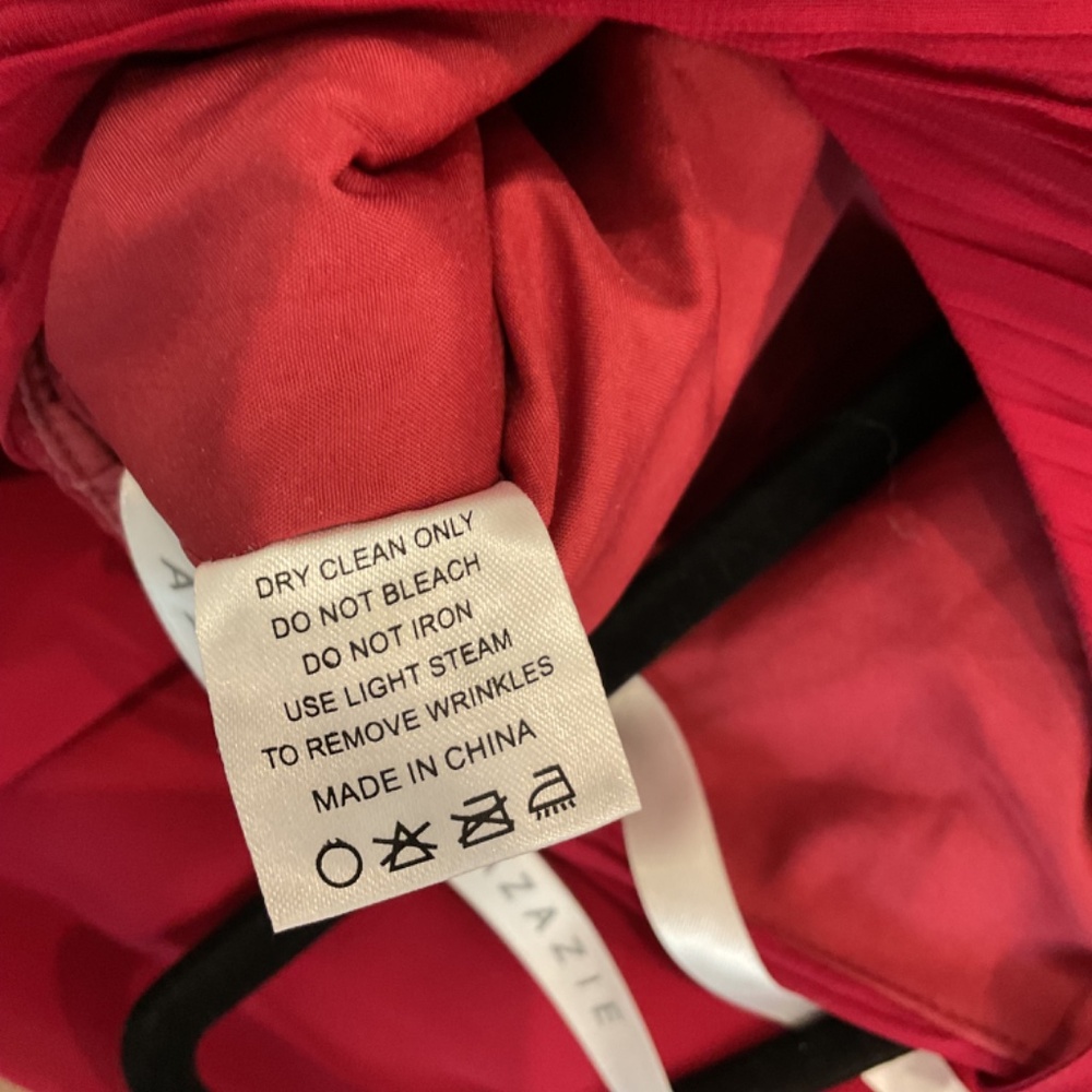 Azazie Red Bridesmaid Dress Size A8 - Picture 8 of 13